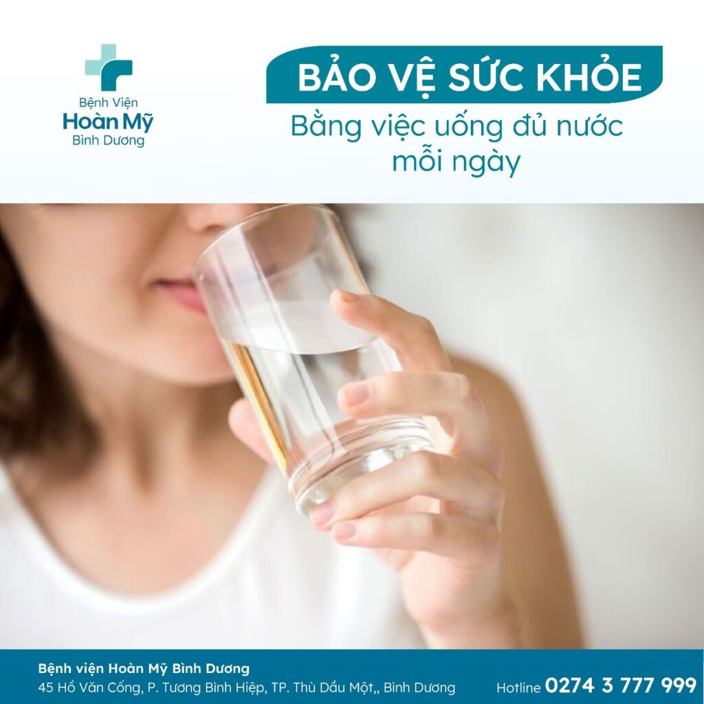 Bảo vệ sức khỏe bằng việc uống đủ nước mỗi ngày