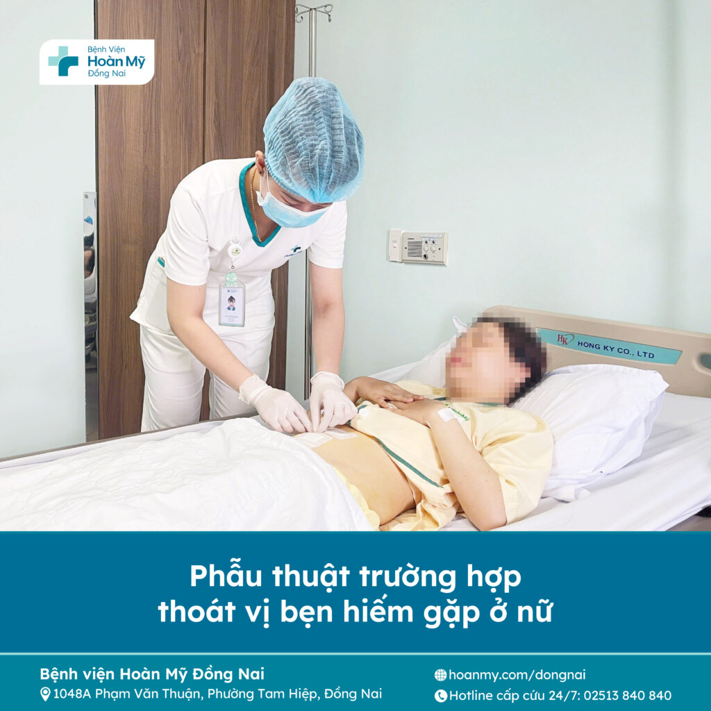 Phẫu thuật trường hợp thoát vị bẹn hiếm gặp ở nữ