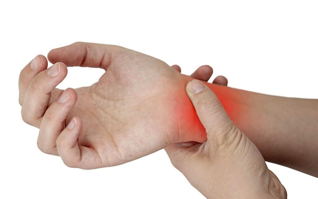 Vị trí giãn dây chằng khớp bàn tay, cổ tay 